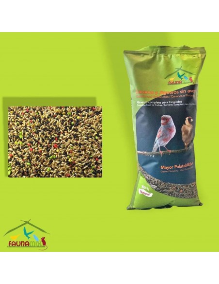 CANARIOS SIN AVENA FAUNAMIX 5 KG.