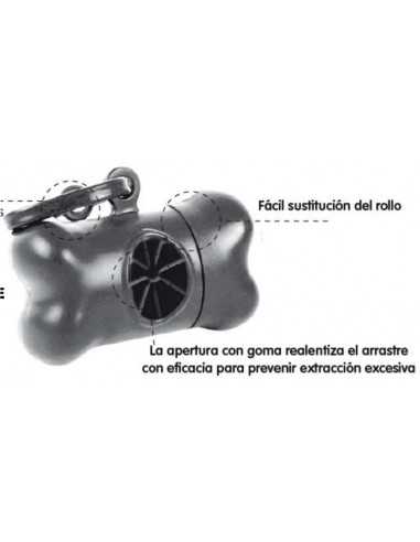 DISPENSADOR BOLSAS HIGIENICO 20UDS.BONE