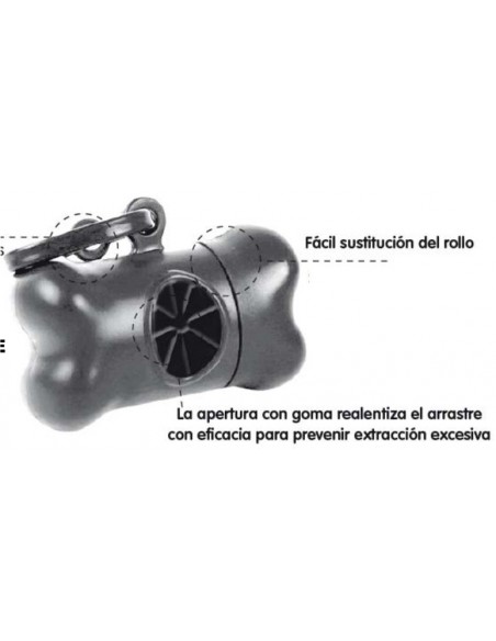 DISPENSADOR BOLSAS HIGIENICO 20UDS.BONE