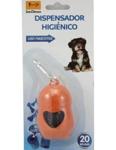 DISPENSADOR HIGIENICO 20 BOLSAS. PAW