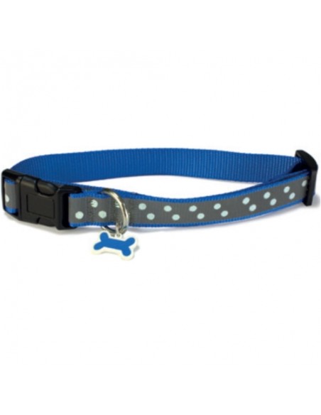 COLLAR GATO REFLECTANTE ROSA 1x15/22cm.