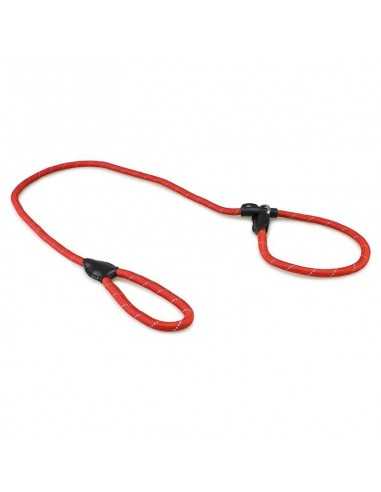 TIRADOR y COLLAR NYLON REFLECTANTE ROJO