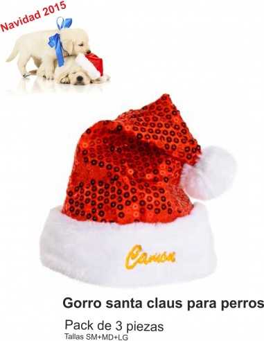 GORRO SANTA CLAUS PACK 3 PIEZAS