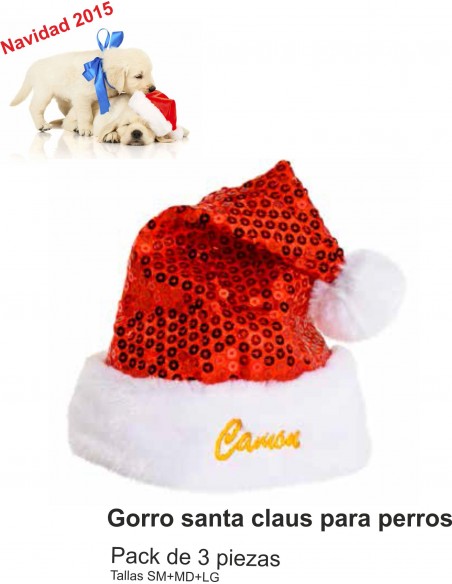 GORRO SANTA CLAUS PACK 3 PIEZAS
