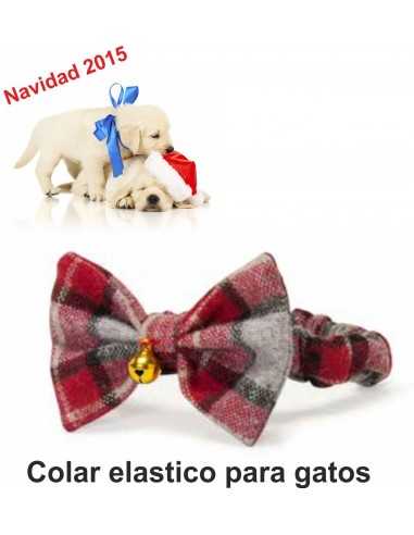 COLLAR ELASTICO MASCOTA Palomita Navidad