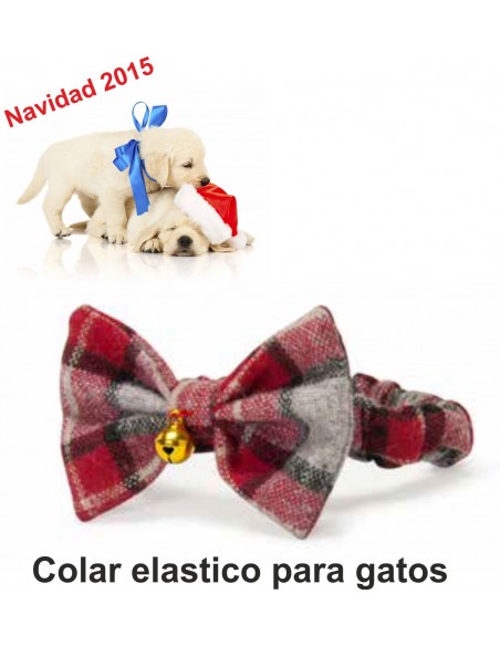 COLLAR ELASTICO MASCOTA Palomita Navidad