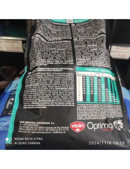 OPTIMA NOVA PUPPY DIGESTIVE 12 KG.