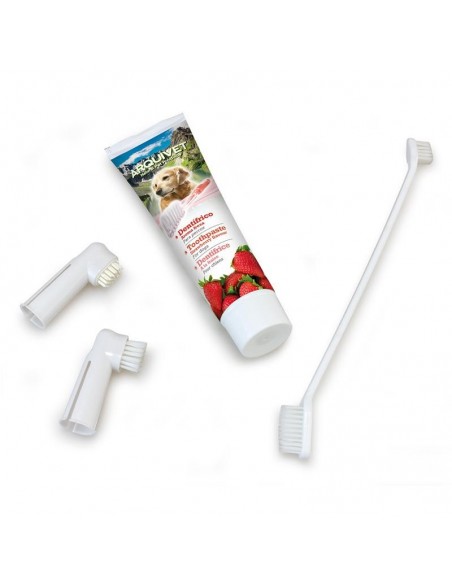SET DENTAL PARA PERROS AROMA FRESA