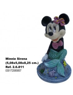 MINNIE SIRENA 5,08X5,08X8,25 CM.