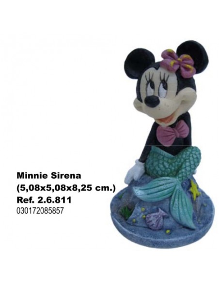 MINNIE SIRENA 5,08X5,08X8,25 CM.