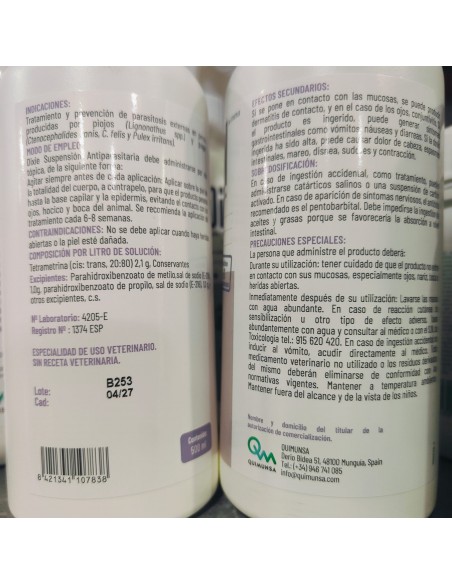 DIPTRON DIXIE SUSPENSION Antiparasitaria 500 ml.