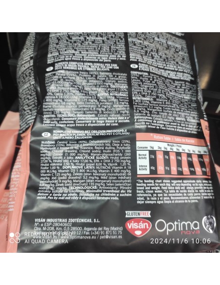 OPTIMA NOVA ADULT MINI SALMON&PATATA 8 KG.