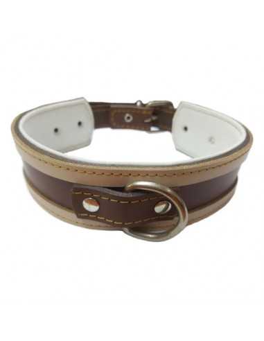 COLLAR GALGO ROJO BORDE NEGRO 35X4CM