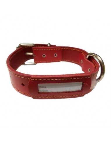 COLLAR CUERO BUZON NEGRO 45x3cm