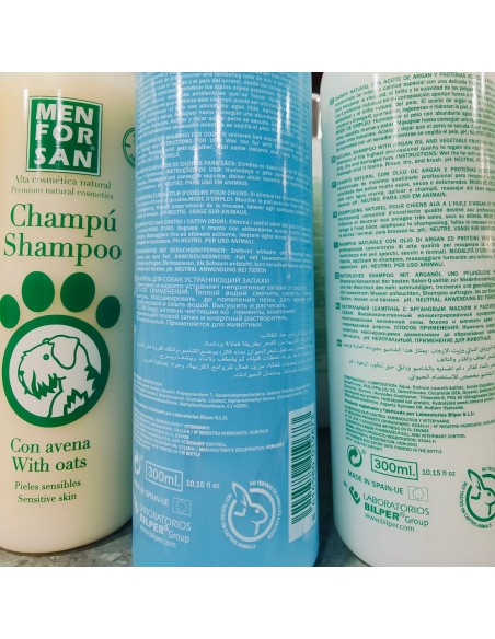 MENFORSAN CHAMPU NATURAL ELIMINADOR DE OLORES 300 ML. MENFORSAN CHAMPU NATURAL ELIMINADOR DE OLORES 300 ML.