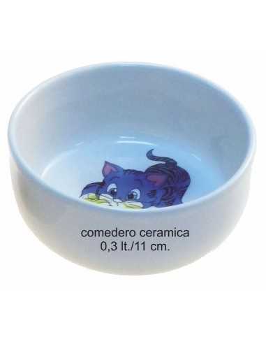 COMEDERO CERAMICA GATITOS 0,3 LT. / 11cm.