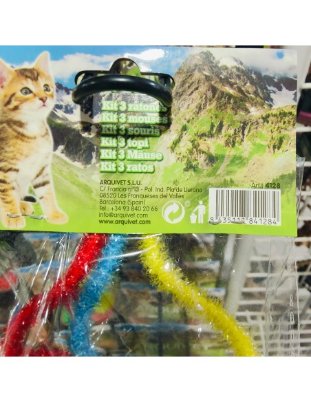 RATONES KIT 3 Uds.Colores Surtidos