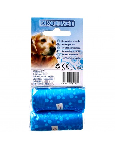 BOLSAS HIGIENICAS 2 Rollos x 15 bolsas. Arquivet BOLSAS HIGIENICAS 2 Rollos x 15 bolsas. Arquivet