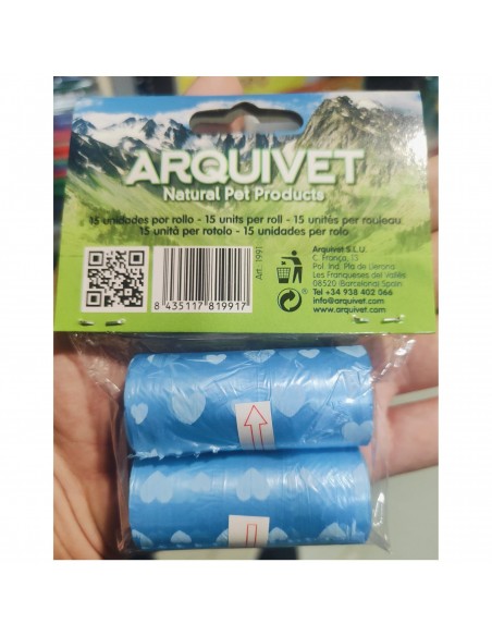 BOLSAS HIGIENICAS 2 Rollos x 15 bolsas. Arquivet BOLSAS HIGIENICAS 2 Rollos x 15 bolsas. Arquivet