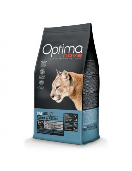 OPTIMA NOVA CAT ADULT RABBIT PATATA 8 Kg