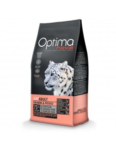 OPTIMA NOVA CAT ADULT SALMON PATATA 8 KG.