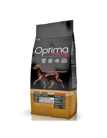 OPTIMA NOVA ADULT LARGE POLLO PATATA 12 KG.