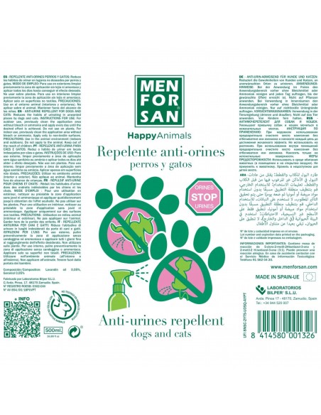 MENFORSAN ANTIORINES PERROS Y GATOS 500ml. MENFORSAN ANTIORINES PERROS Y GATOS 500ml.