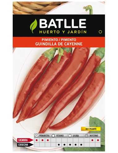 PIMIENTO GUINDILLA DE CAYENNE ROJO