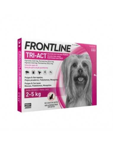 FRONTLINE TRI-ACT 2-5 KG. XS 6 PIPETAS