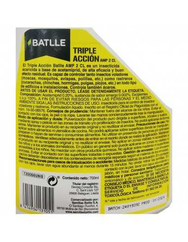 TRIPLE ACCION (Insectos) 750 ml. Batlle