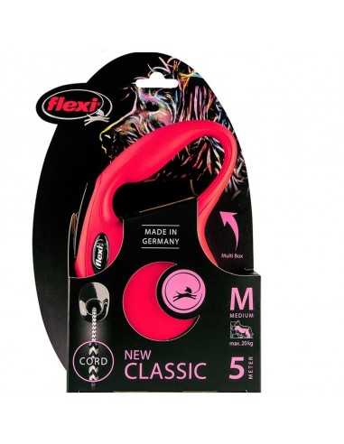 FLEXI NUEVO CLASSIC "M" Cordon 5 mts. Rojo