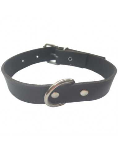 COLLAR CUERO NEGRO LAURA 2,5x 45cm.