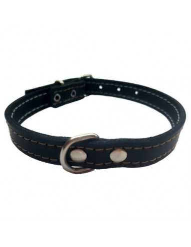 COLLAR CUERO NEGRO LAURA MOD.53 1,5X 35CM.