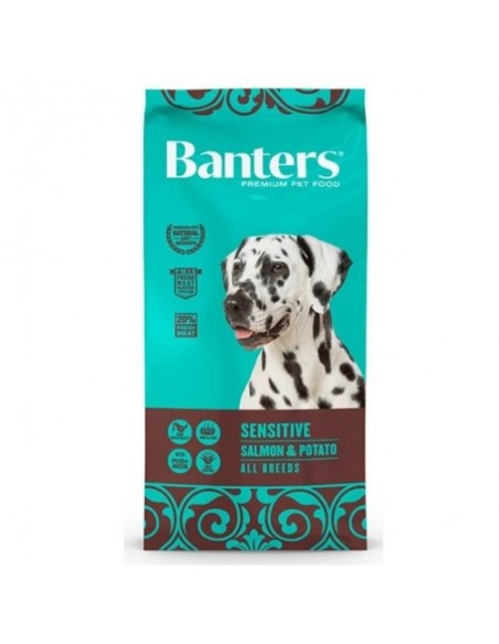 BANTERS DOG SENSITIVE SALMON&POTATO 15 KG.