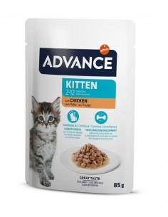 Advance Bocaditos en Salsa con Pollo 85 gr.Gatitos