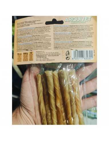 PALITOS PIEL ESPIRAL 12cm. Bolsa 10 Unidades
