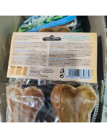 HUESO PRENSADO PIEL 25cm. 2piezas 280 gr.