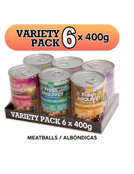 VARIETY PACK - 6 unidades x 400 g - Arquivet Albondigas