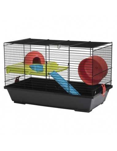 JAULA HAMSTERS 948 NEGRA "nuevo modelo"