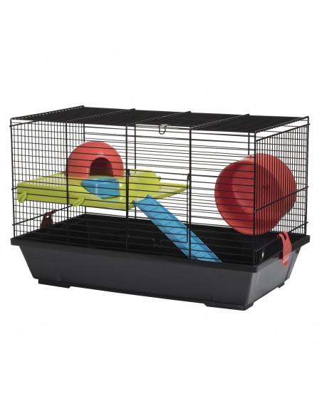 JAULA HAMSTERS 948 NEGRA "nuevo modelo"