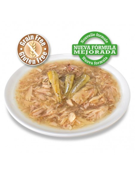 LATA Atún blanco y anchoas en salsa.80gr.