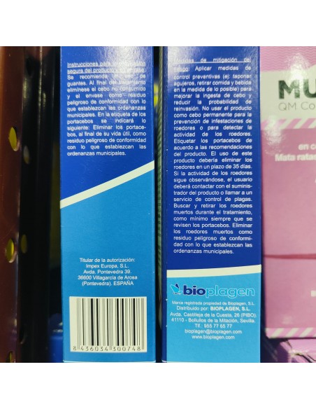 RATICIDA RATIGEN SECURE CEBO FRESCO 150 GR. Brodifacoun