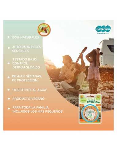 BACTERISAN PULSERAS CITRONELA 2 UDS.