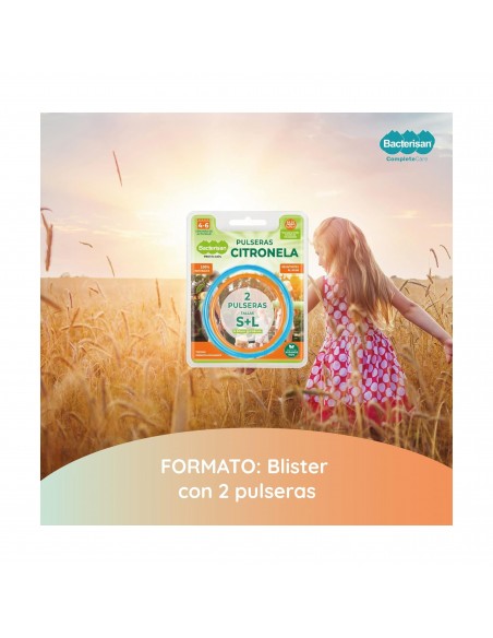 BACTERISAN PULSERAS CITRONELA 2 UDS.