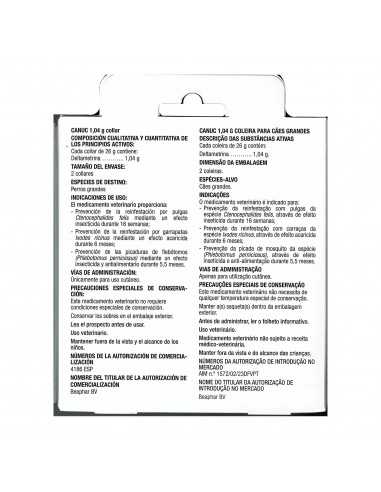 CANUC Collar Deltametrina 2 uds.de 65cm.