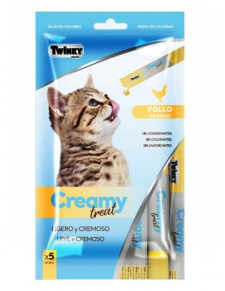 Snack CREMA con Pollo 5x15gr.Gatos