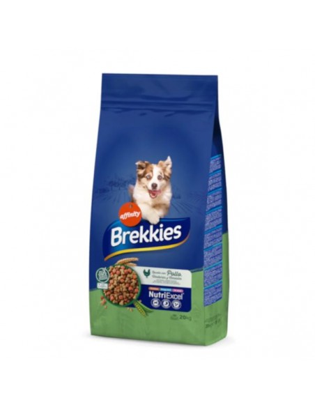 BREKKIES DOG RECETA CON POLLO 20 KG.