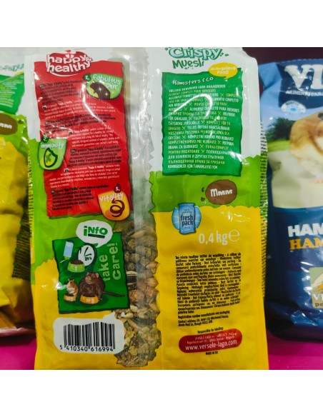 HAMSTER CRISPY MUESLI 400 Gr. VERSELE-LAGA