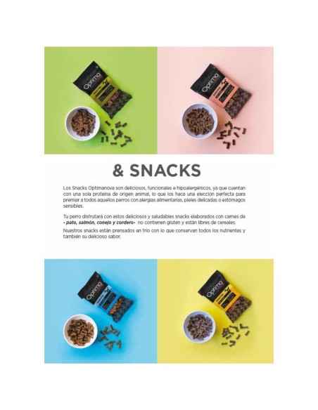 SNACK SENSITIVE PATO 150gr.Optima Nova
