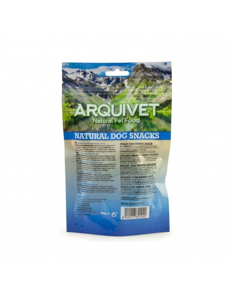 SNACK POLLO CON PATATA DULCE 100 gr. Arquivet